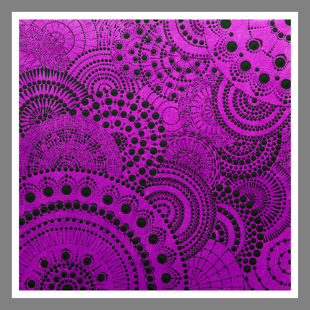 Shimmering Reflections Paper Print - Purple