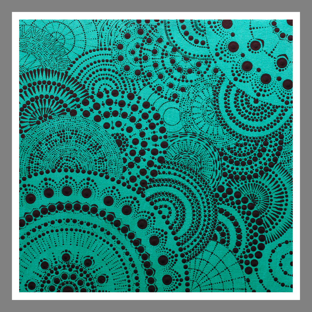 Shimmering Reflections Paper Print - Teal