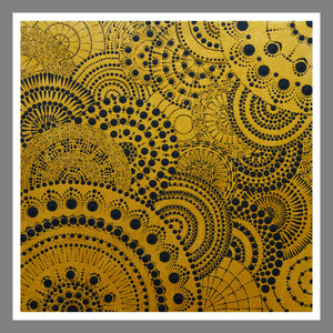 Shimmering Reflections Paper Print - Gold