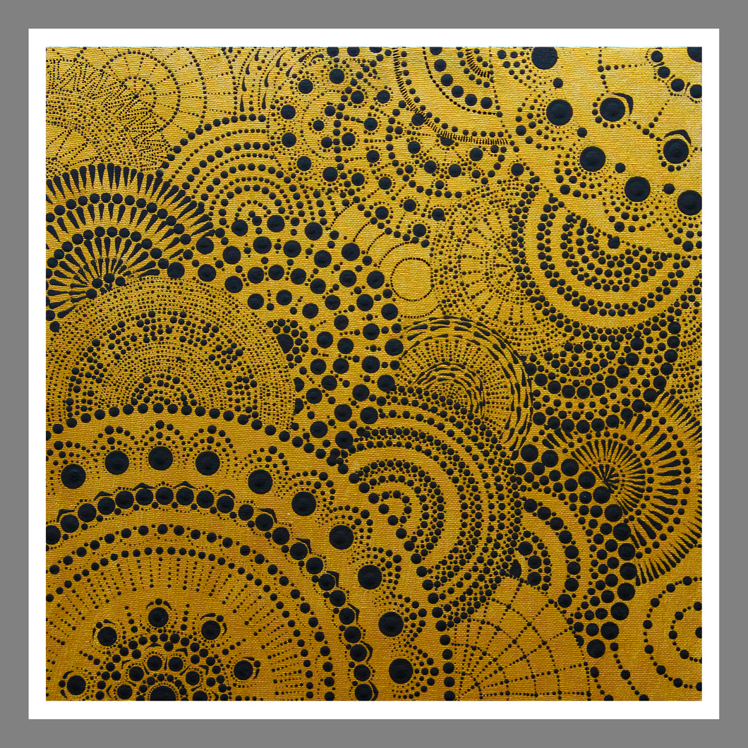 Shimmering Reflections Paper Print - Gold