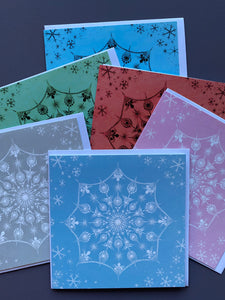 Snowflake Christmas Cards Multipack