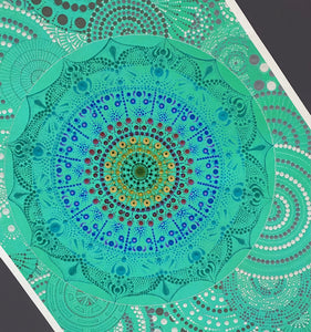 Mint Mandala in High Quality Paper Print