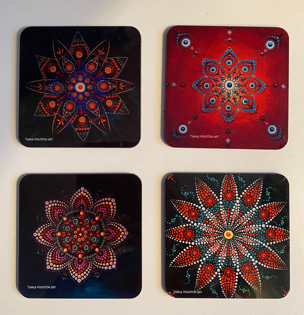 Flower Coasters