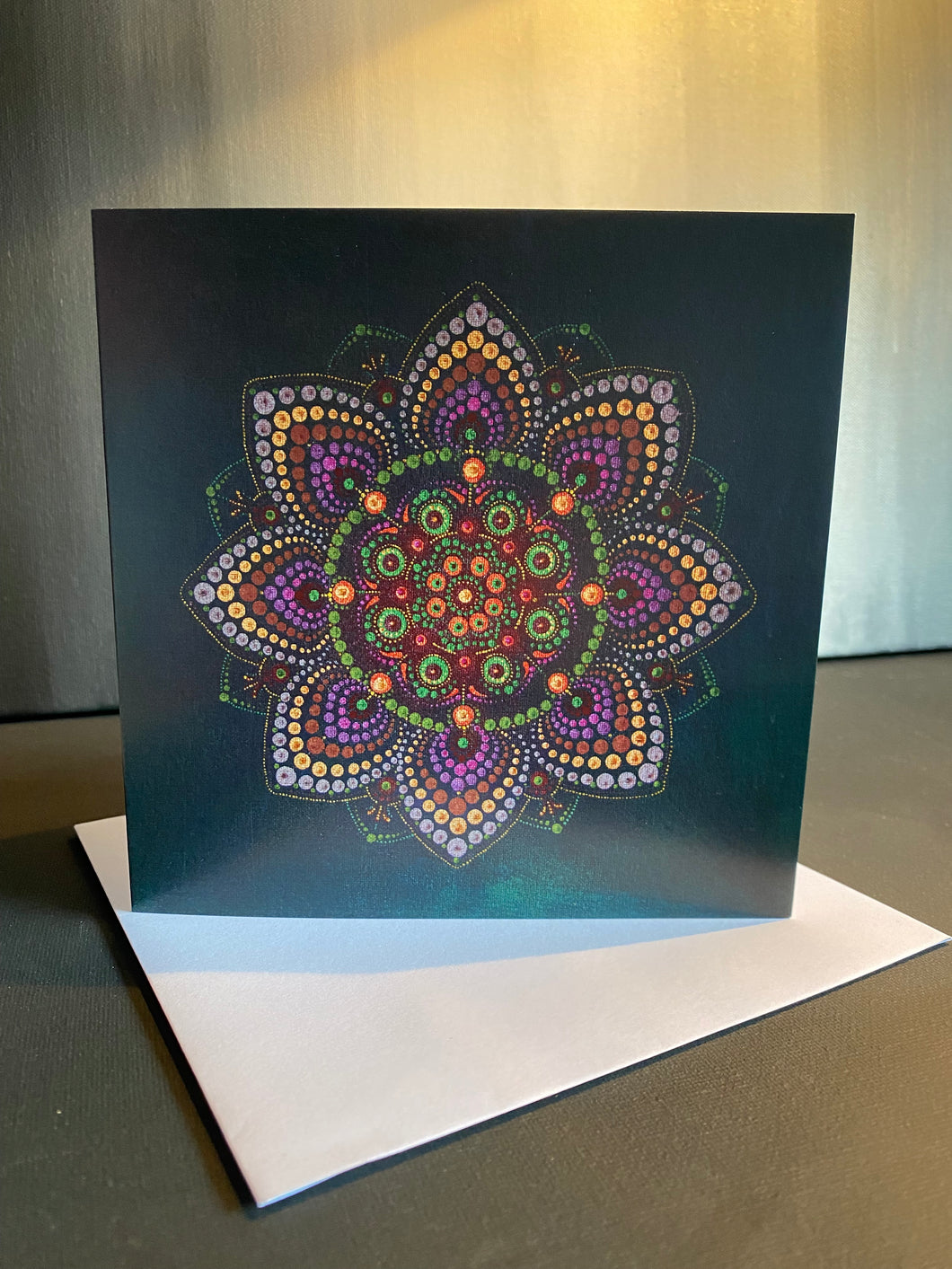 Jade Flower Greeting Card