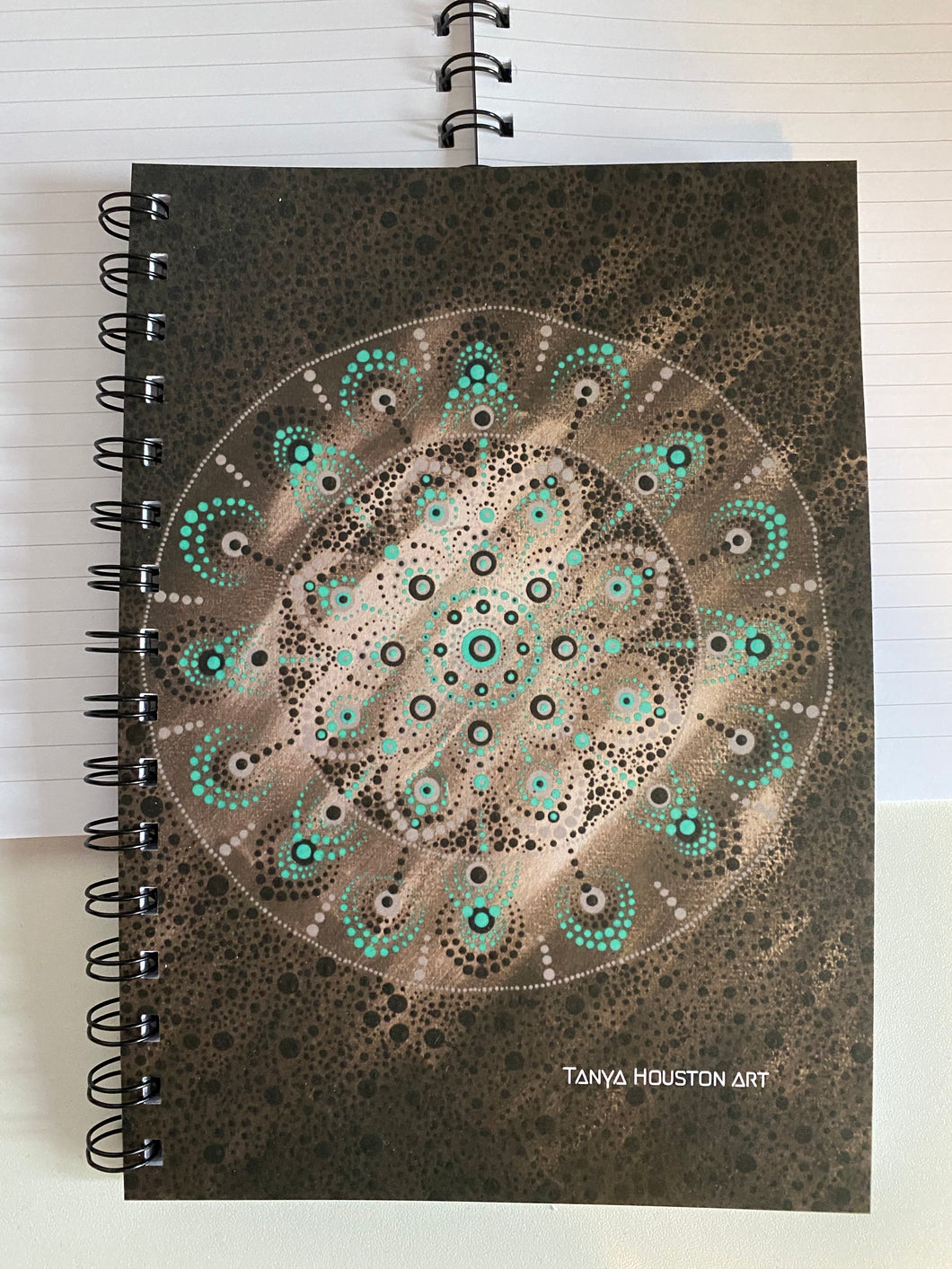 A5 Spiral bound Notebook - Jade Moon