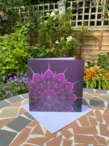 Pink Lotus Greeting Card