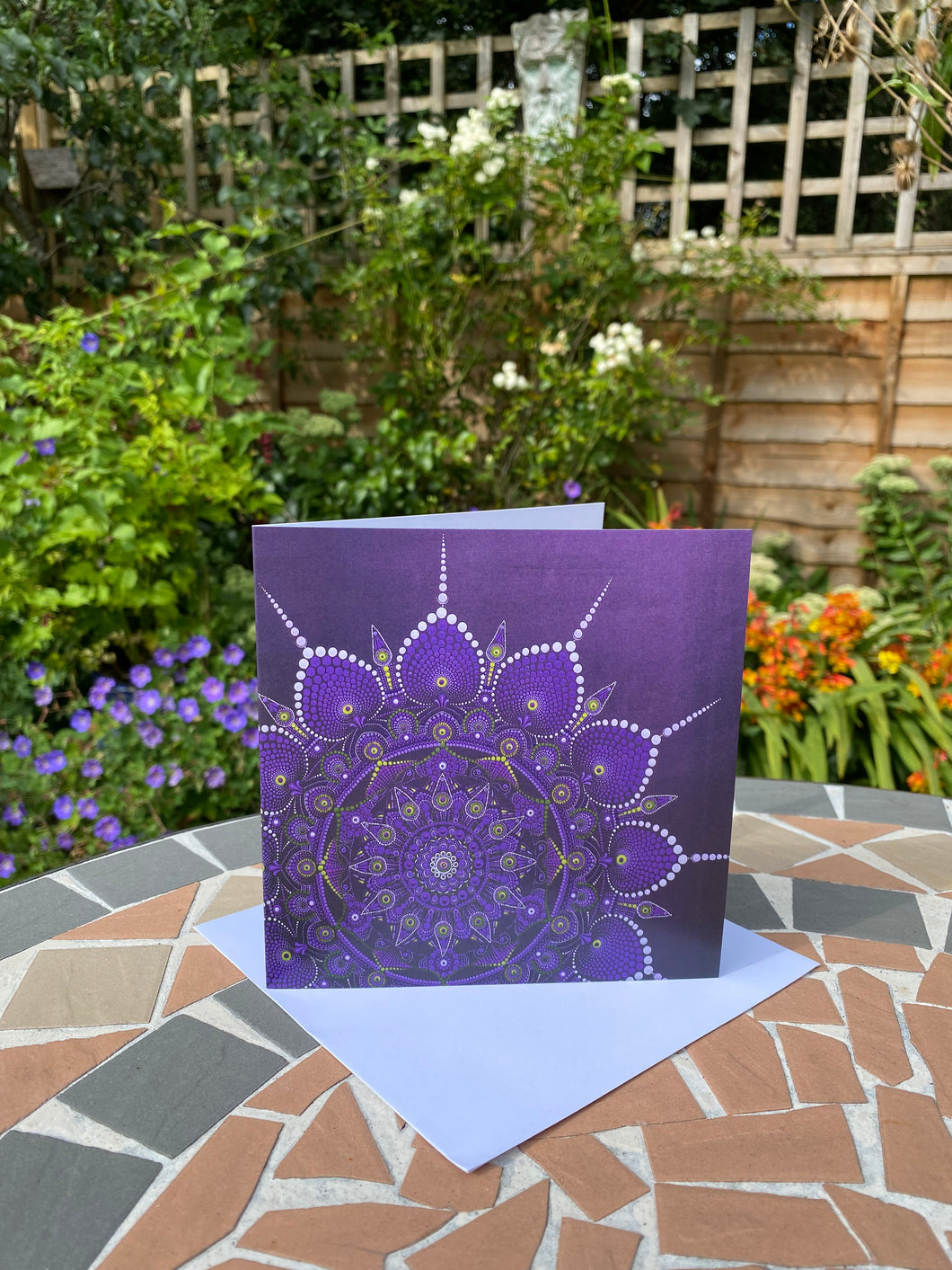 Purple Lotus Greeting Card