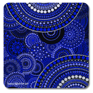 Set of 4 Coasters - Blue Dreams