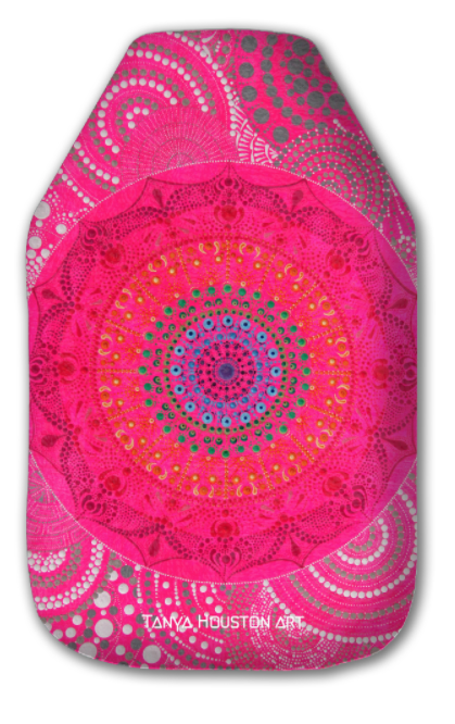 Hot Water Bottle - Pink Mandala