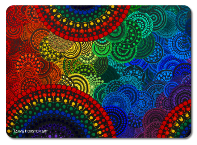 Set of 4 Placemats - Rainbows