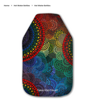 Load image into Gallery viewer, Hot Water Bottle - Rainbows
