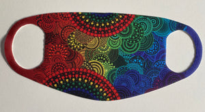 Sea of Rainbows Fabric face mask