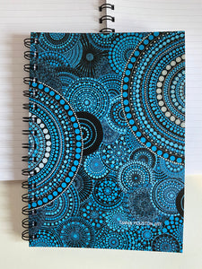 A5 Spiral bound Notebook - Blue Dreams