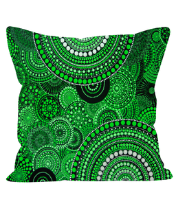 Luxurious Dreams Cushion in Green