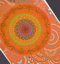 Load image into Gallery viewer, Orange Mandala in High Quality Paper Print
