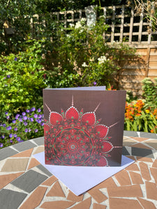 Red Lotus Greeting Card