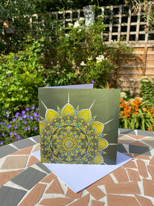 Yellow Lotus Greeting Card